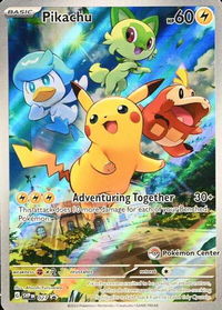 Pikachu - 027 (Pokemon Center Exclusive) - SV: Scarlet & Violet Promo Cards (SVP) #027 - Promo Pokémon Trading Card