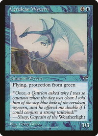 Cerulean Wyvern - Mirage (MIR) #57 - Uncommon Magic: The Gathering Trading Card