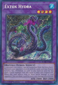 Extox Hydra - Battles of Legend: Monstrous Revenge (BLMR) #BLMR-EN007 - Secret Rare YuGiOh Trading Card