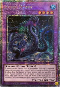 Extox Hydra (Quarter Century Secret Rare) - Battles of Legend: Monstrous Revenge (BLMR) #BLMR-EN007 - Quarter Century Secret Rare YuGiOh Trading Card