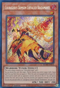 Courageous Crimson Chevalier Bradamante - Battles of Legend: Monstrous Revenge (BLMR) #BLMR-EN014 - Secret Rare YuGiOh Trading Card