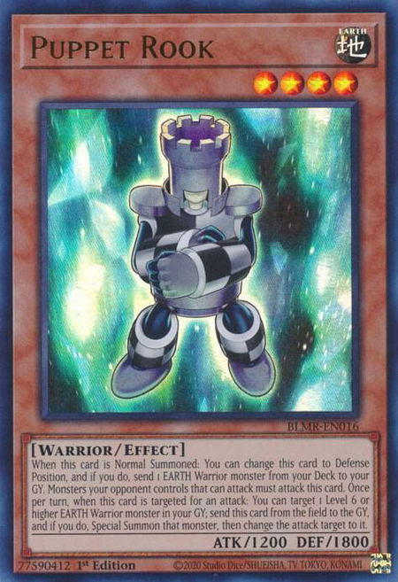 Puppet Rook trading card from Battles of Legend: Monstrous Revenge Puppet Rook - Battles of Legend: Monstrous Revenge YuGiOh trading card