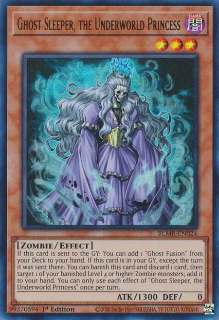 Ghost Sleeper, the Underworld Princess - Battles of Legend: Monstrous Revenge YuGiOh trading card