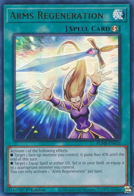 Arms Regeneration - Battles of Legend: Monstrous Revenge YuGiOh trading card