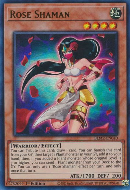 Rose Shaman - Battles of Legend: Monstrous Revenge YuGiOh trading card