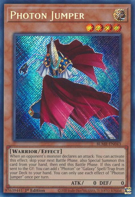 Photon Jumper trading card from Battles of Legend: Monstrous Revenge Photon Jumper - Battles of Legend: Monstrous Revenge YuGiOh trading card