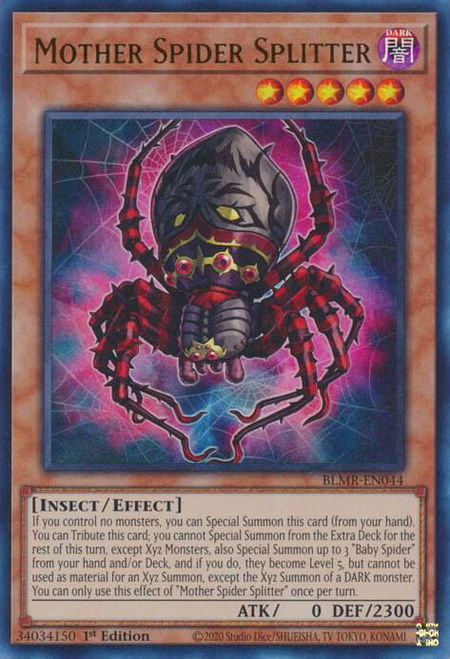 Mother Spider Splitter - Battles of Legend: Monstrous Revenge YuGiOh trading card