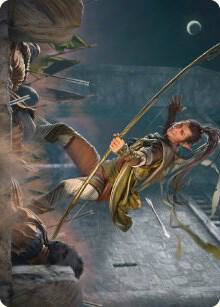 Legolas, Counter of Kills Art Card - Art Series: Universes Beyond: The Lord of the Rings: Tales of Middle-earth Magic: The Gathering trading card