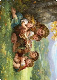 Samwise Gamgee Art Card (19/81) - Art Series: Universes Beyond: The Lord of the Rings: Tales of Middle-earth (ASLTR) #19 - Special Magic: The Gathering Trading Card