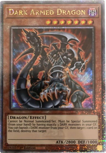 Dark Armed Dragon (Quarter Century Secret Rare) - Battles of Legend: Monstrous Revenge YuGiOh trading card