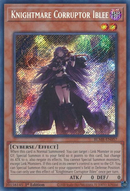 Knightmare Corruptor Iblee - Battles of Legend: Monstrous Revenge YuGiOh trading card