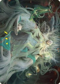 Galadriel, Gift-Giver Art Card - Art Series: Universes Beyond: The Lord of the Rings: Tales of Middle-earth (ASLTR) #35 - Special Magic: The Gathering Trading Card