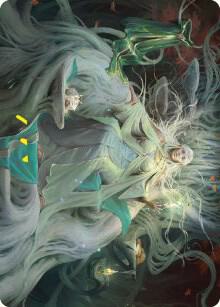 Galadriel, Gift-Giver Art Card - Art Series: Universes Beyond: The Lord of the Rings: Tales of Middle-earth Magic: The Gathering trading card