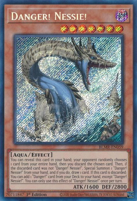 Danger! Nessie! trading card from Battles of Legend: Monstrous Revenge Danger! Nessie! - Battles of Legend: Monstrous Revenge YuGiOh trading card