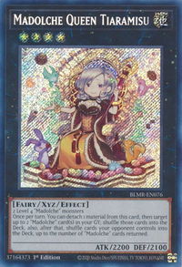 Madolche Queen Tiaramisu - Battles of Legend: Monstrous Revenge (BLMR) #BLMR-EN076 - Secret Rare YuGiOh Trading Card