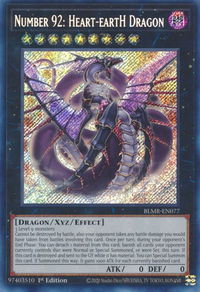 Number 92: Heart-eartH Dragon - Battles of Legend: Monstrous Revenge (BLMR) #BLMR-EN077 - Secret Rare YuGiOh Trading Card