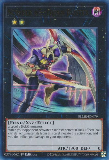 Number 65: Djinn Buster - Battles of Legend: Monstrous Revenge YuGiOh trading card
