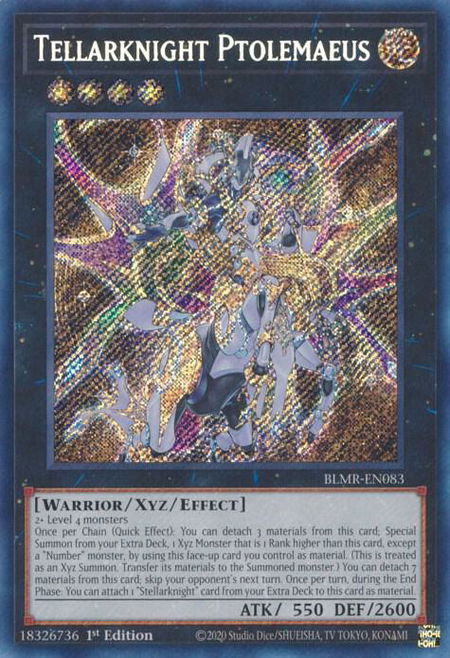 Tellarknight Ptolemaeus - Battles of Legend: Monstrous Revenge YuGiOh trading card