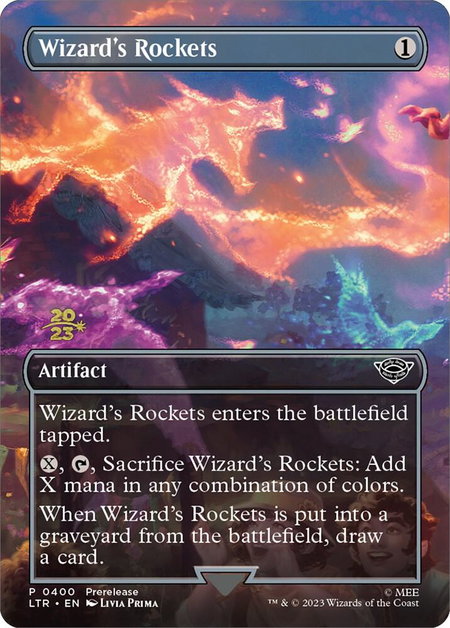 Wizard's Rockets - Prerelease Cards Magic: The Gathering trading card