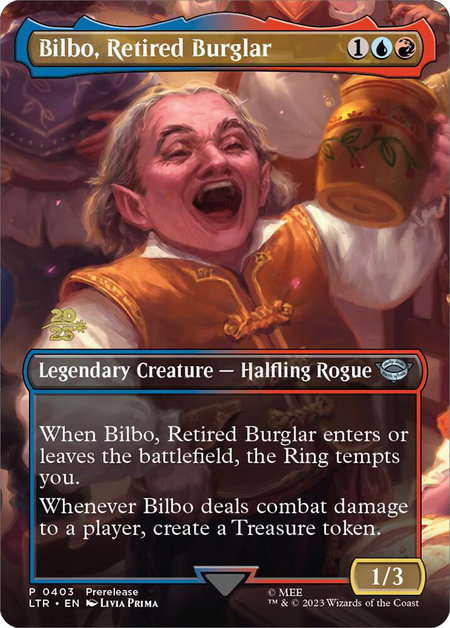 Bilbo, Retired Burglar - Prerelease Cards Magic: The Gathering trading card