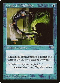 Cloak of Invisibility - Mirage (MIR) #58 - Common Magic: The Gathering Trading Card