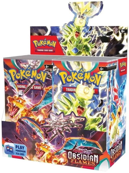 Obsidian Flames Booster Box trading card from SV03: Obsidian Flames Obsidian Flames Booster Box - SV03: Obsidian Flames Pokémon trading card