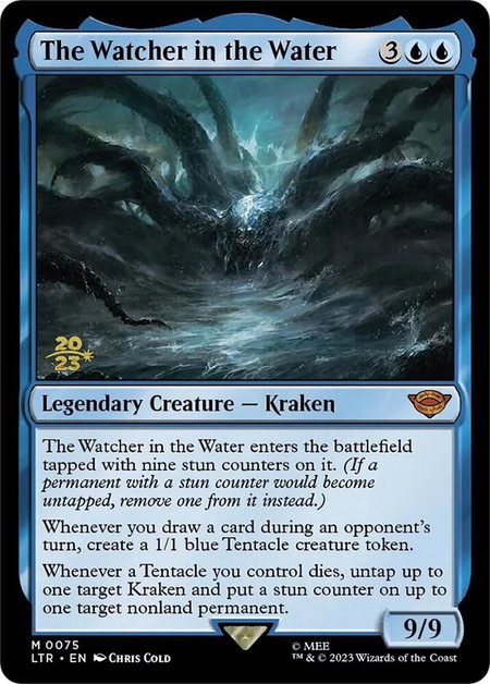 The Watcher in the Water - Prerelease Cards Magic: The Gathering trading card