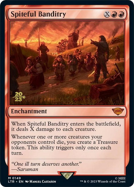 Spiteful Banditry - Prerelease Cards Magic: The Gathering trading card