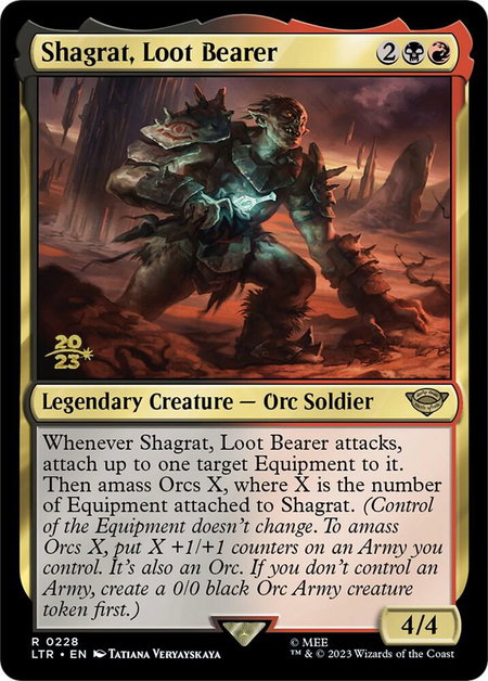 Shagrat, Loot Bearer - Prerelease Cards Magic: The Gathering trading card