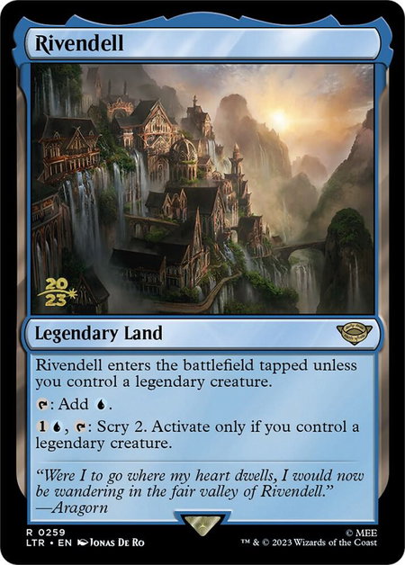 Rivendell - Prerelease Cards Magic: The Gathering trading card