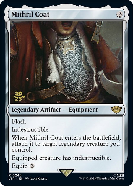 Mithril Coat - Prerelease Cards Magic: The Gathering trading card