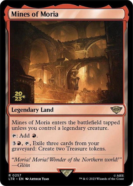 Mines of Moria - Prerelease Cards Magic: The Gathering trading card