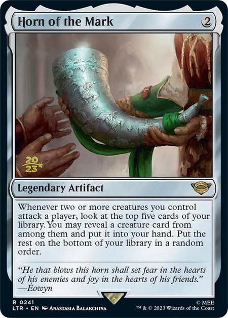 Horn of the Mark - Prerelease Cards Magic: The Gathering trading card