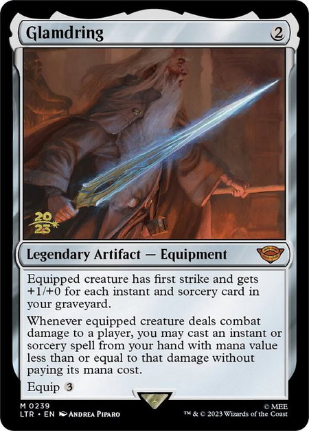 Glamdring - Prerelease Cards Magic: The Gathering trading card