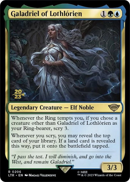 Galadriel of Lothlorien - Prerelease Cards Magic: The Gathering trading card
