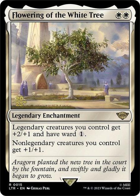 Flowering of the White Tree - Prerelease Cards Magic: The Gathering trading card