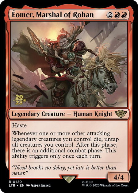 Eomer, Marshal of Rohan - Prerelease Cards Magic: The Gathering trading card