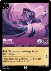 Rafiki - Mysterious Sage - The First Chapter (1) #54/204 - Uncommon Disney Lorcana Trading Card