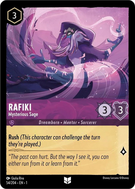 Rafiki - Mysterious Sage - The First Chapter Disney Lorcana trading card