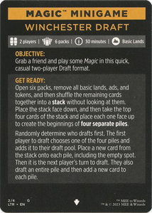 Magic Minigame: Winchester Draft - Universes Beyond: The Lord of the Rings: Tales of Middle-earth (LTR) #2 - Special Magic: The Gathering Trading Card
