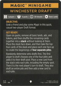 Magic Minigame: Winchester Draft - Universes Beyond: The Lord of the Rings: Tales of Middle-earth (LTR) #2 - Special Magic: The Gathering Trading Card