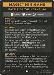 Magic Minigame: Battle of the Hornburg - Universes Beyond: The Lord of the Rings: Tales of Middle-earth (LTR) #3 - Special Magic: The Gathering Trading Card