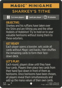 Magic Minigame: Sharkey's Tithe - Universes Beyond: The Lord of the Rings: Tales of Middle-earth (LTR) #4 - Special Magic: The Gathering Trading Card