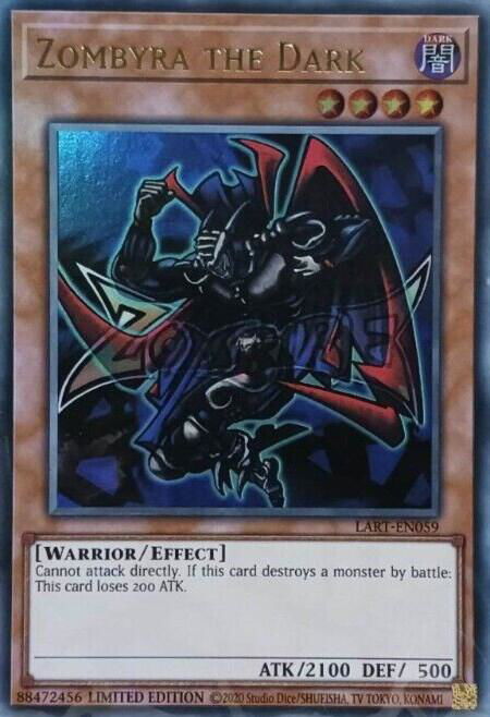 Zombyra the Dark - The Lost Art Promotion YuGiOh trading card