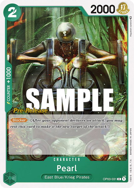 Pearl trading card from Pillars of Strength Pre-Release Cards Pearl - Pillars of Strength Pre-Release Cards One Piece trading card