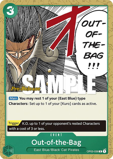 Out-of-the-Bag - Pillars of Strength Pre-Release Cards One Piece trading card
