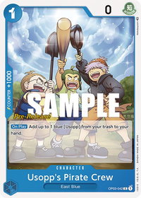 Usopp's Pirate Crew - Pillars of Strength Pre-Release Cards (OP03 PRE) #OP03-042 - Common One Piece Trading Card