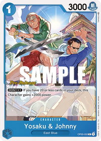 Yosaku & Johnny - Pillars of Strength Pre-Release Cards (OP03 PRE) #OP03-053 - Common One Piece Trading Card