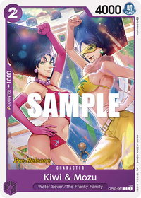 Kiwi & Mozu - Pillars of Strength Pre-Release Cards (OP03 PRE) #OP03-061 - Common One Piece Trading Card