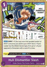 Hull Dismantler Slash - Pillars of Strength Pre-Release Cards (OP03 PRE) #OP03-073 - Common One Piece Trading Card